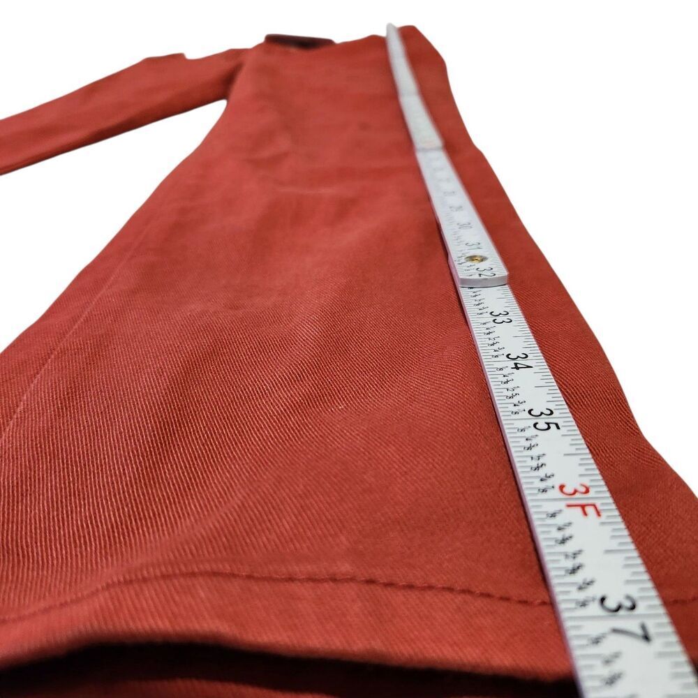 Gloria Vanderbilt Jeans Size 8 Petite Autumn Blaze Color Tapered Leg - Picture 3 of 15